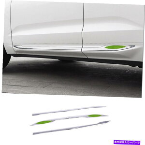 N[Jo[ {{XC60ɓKĂ܂18-2021邢NTChhA{fBK[h[fBOJo[g Fit For Volvo XC60 18-2021 Bright Chrome Side Door Body Guard Molding Cover Trim