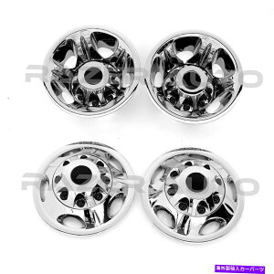 N[Jo[ 11-17V{[Vo[h_CAN17 "zC[V~[^[Ci[+Z^[LbvJo[ 11-17 Chevy Silverado DUALLY Chrome 17" Wheel Simulator Liner+Center Caps Cover