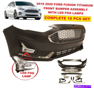 N[Jo[ 2019 2020 Ford Fusion Titanium Front Bumper LEDtHOvNnjJ FITS 2019 2020 FORD FUSION TITANIUM FRONT BUMPER LED FOG LAMPS CHROME HONEYCOMB