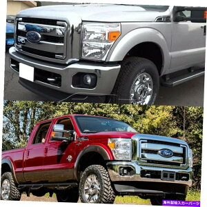 �N���[���J�o�[ 2011-2016 Ford F250 F350�X�[�p�[�f���[�e�B�N�����O�����O�����t���I�[�o�[���C�J�o�[ For 2011-2016 Ford F250 F350 Super Duty Chrome Grille Grill Full Overlay Cover