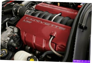 �N���[���J�o�[ 2005-2007�R���x�b�gLS2�R�����[���J�o�[���x���b�h���N�������^�����O�J�[�Z�b�g 2005-2007 Corvette LS2 Fuel Rail Covers Precision Red & Chrome Lettering Car Set�y���s�A���i�z