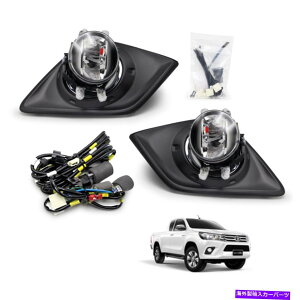 N[Jo[ {̃ZbgtHOvCgLED Chrome Black for Toyota Hilux Revo SR5 2015 2017 Genuine Set Fog Lamp Light LED Chrome Black For Toyota Hilux Revo SR5 2015 2017
