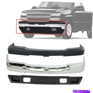 �N���[���J�o�[ �V���o���[�h3500 2003-2006�̐V�����t�����g�N�����o���p�[�t�F�C�X�o�[�J�o�[�o�����X�L�b�g New Front Chrome Bumper Face Bar Cover Valance Kit For Silverado 3500 2003-2006�y���s�A���i�z