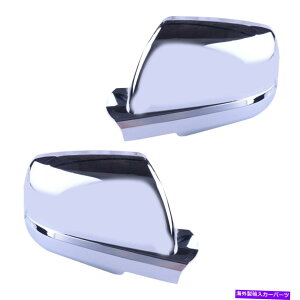 N[Jo[ g^chZRCA2007-2020ɓKĂtN~[Jo[gI[o[CtBbg Full Chrome Mirror Cover Trim Overlay Fit For Toyota Tundra Sequoia 2007-2020