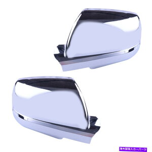 N[Jo[ g^chZRCA2007-2020ɓKĂtN~[Jo[gI[o[CtBbg Full Chrome Mirror Cover Trim Overlay Fit For Toyota Tundra Sequoia 2007-2020