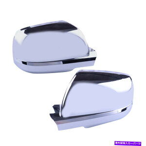 N[Jo[ NVo[~[Jo[gI[o[Cg^chZRCA2007-2020ɓKĂ܂ Chrome Silver Mirror Cover Trim Overlay Fit For Toyota Tundra Sequoia 2007-2020