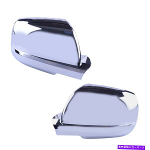 N[Jo[ g^chZRCA2007-20ɓKtN~[Jo[LbvI[o[C Full Chrome Mirror Cover Cap Overlay Fit For Toyota Tundra Sequoia 2007-20 Good