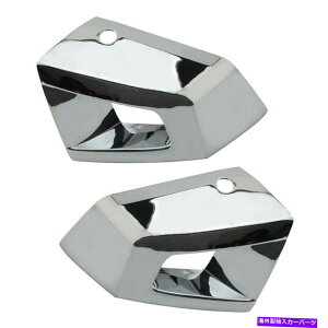 N[Jo[ yANtgop[R[i[Jo[gt[n}[H3 2006-2010 H3TɓKĂ܂ Pair Chrome Front Bumper Corner Cover Trim Frame Fit for Hummer H3 2006-2010 H3T