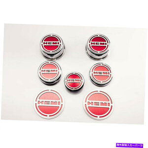 N[Jo[ fbNXLbv́A2008-17`W[5.7L̂߂̍CFuw~vCC13pJo[Ă܂[Chrome] Deluxe Cap Covers Black CF "HEMI" Inlay 13p for 2008-17 Challenger 5.7L [Chrome]