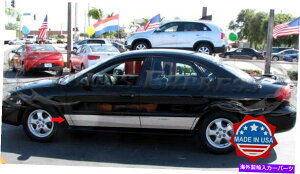 N[Jo[ 2000-2007tH[hg[X{fBANZgbJ[plghAJo[8PC 9 " 2000-2007 Ford Taurus Body Accent Rocker Panel Trim Door Cover 8Pc 9"