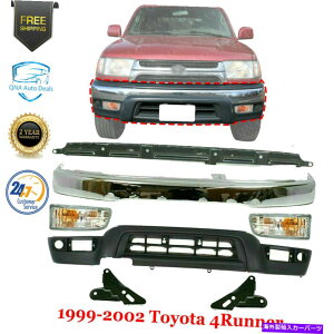 �N���[���J�o�[ 1999�N����2002�N�̃g���^4runner�̃t�����g�v���C�~���O�o���p�[ +�o�����X +���C�g +�u���P�b�g +�u���P�b�g Front Primed Bumper + Valance + Lights + Brackets For 1999-2002 Toyota 4Runner