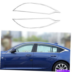 N[Jo[ LfbNCT5 2020-2022̃X`[NV[fBOXgbvJo[ Steel Chrome Windows Sill Molding Strip Cover Decor For Cadillac CT5 2020-2022