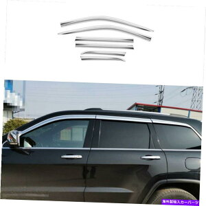 N[Jo[ W[vOh`FL[2011-2021̃NEBhEXgbvV[fBOJo[g Chrome Windows Strip Sill Molding Cover Trim For Jeep Grand Cherokee 2011-2021