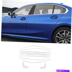 �N���[���J�o�[ BMW M340i 3�V���[�YG20 2019-2022�N�����J�[�E�B���h�E�K���X�X�g���b�v�J�o�[�g�����p For BMW M340i 3-Series G20 2019-2022 Chrome Car Window Glass Strip Cover Trim�y���s�A���i�z