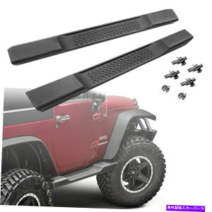 Nerf Bar TChXebvi[to[jO{[htBbg07-18W[vO[JK 2hAABSubN Side Step Nerf Bars Running Boards Fit 07-18 Jeep Wrangler JK 2 Door ABS Black