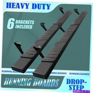 Nerf Bar 6 2007-2021�̃����j���O�{�[�h�g���^�c���h���_�u���L���u�i�[�t�o�[�T�C�h�X�e�b�vh blk 6 Running Board For 2007-2021 Toyota Tundra Double Cab Nerf Bar Side Step H BLK�y���s�A���i�z