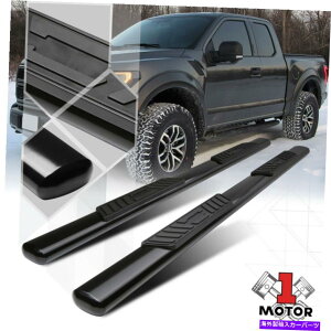 Nerf Bar 15-22 F150/F250�X�[�p�[/�G�N�X�e�u�p�̃u���b�N5 �ȉ~�`�̃T�C�h�X�e�b�v�i�[�t�o�[�����j���O�{�[�h Black 5 Oval Side Step Nerf Bar Running Board for 15-22 F150/F250 Super/Ext Cab�y���s�A���i�z