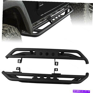 Nerf Bar 07-18p̃ubNX`[TChXebvjO{[hnerfo[W[vO[JK 2hA Black Steel Side Step Running Boards Nerf Bars For 07-18 Jeep Wrangler JK 2-Door