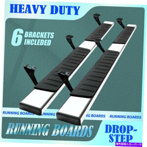 Nerf Bar 6 "for 2007-2021g^ch_uLui[to[TChXebvjO{[hSS H 6" For 2007-2021 Toyota Tundra Double Cab Nerf Bar Side Step Running Board SS H