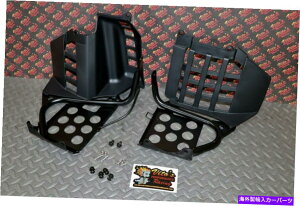 Nerf Bar ubNq[K[htbgXg}noV[i[to[vX`bN +n[hEFA{gLbg Black Heel Guards footrest Yamaha Banshee nerf bars plastics + HARDWARE BOLT KIT
