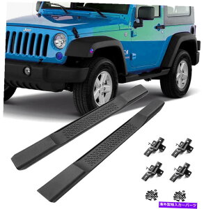 Nerf Bar jO{[hTChXebvi[to[tBbg2007-2018W[vO[jk2hAUS US Running Boards Side Step Nerf Bar Fits For 2007-2018 Jeep Wrangler JK 2 Doors US