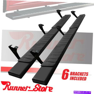 Nerf Bar �t�B�b�g�g���^�c���h���N���[�}�b�N�X07-21�l���t�o�[6 �T�C�h�X�e�b�v�����j���O�{�[�hH�u���b�N FIT Toyota Tundra Crew Max 07-21 Nerf Bar 6 Side Step Running Board H Black�y���s�A���i�z