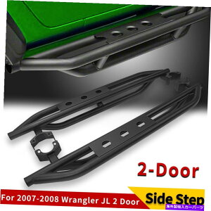 Nerf Bar 2007-2018̃W[vO[JK 2hAA[}[TChXebvi[to[jO{[h For 2007-2018 Jeep Wrangler JK 2 Door Armor Side Steps Nerf Bars Running Boards