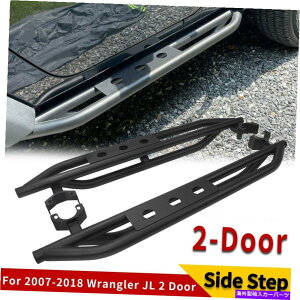 Nerf Bar 07-18pW[vO[JK 2hATChXebvA[}[i[to[K[hjO{[h For 07-18 Jeep Wrangler JK 2-Door Side Step Armor Nerf Bars Guard Running Boards