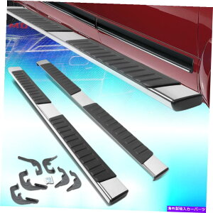 Nerf Bar 2007-2019シルバラードシエラクルーキャブクロム6 "ランニングボードサイドステップnerfバー FOR 2007-2019 SILVERADO SIERRA CREW CAB CHROM 6"RUNNING BOARD SIDE STEP NERF BAR