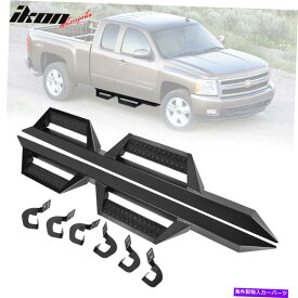 Nerf Bar フィット07-18シボレーシルバラード拡張タクシーBZスタイルサイドステップバー Fits 07-18 Chevy Silverado Extended Cab BZ Style Side Step Bars