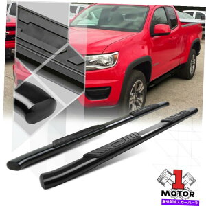 Nerf Bar 15-20�L���j�I��/�R�����hext Cab�̂��߂̃u���b�N5 �ȉ~�`�̋Ȑ��`���[�u�T�C�h�X�e�b�v�i�[�t�o�[ Black 5 Oval Curved Tube Side Step Nerf Bar for 15-20 Canyon/Colorado Ext Cab�y���s�A���i�z