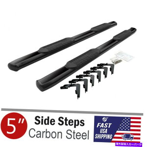 Nerf Bar 07-18 GMC Sierra 1500 2500HDN[Lu5 "ubNI[oJ[uhi[to[TChXebv 07-18 GMC SIERRA 1500 2500HD Crew Cab 5" Black Oval Curved Nerf Bars Side Steps