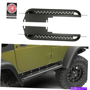Nerf Bar 1997N2006ÑW[vO[TJ̃jO{[hTChXebvNERFo[bJ[XC_[ Running Board Side Steps Nerf Bars Rocker Slider for 1997-2006 Jeep Wrangler TJ