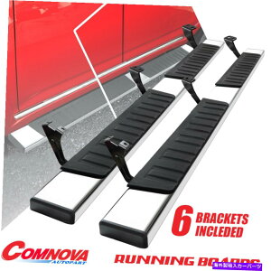 Nerf Bar 6 2007-2021�g���^�c���h���_�u���L���uS/s�̃{�[�h�T�C�h�X�e�b�v�����j���O�{�[�h�T�C�h�X�e�b�v 6 Nerf Bar Running Board Side Step For 2007-2021 TOYOTA Tundra Double Cab S/S�y���s�A���i�z