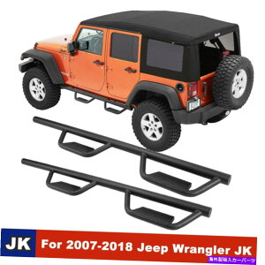 Nerf Bar 07-18p2PCSTChXebvnerfo[W[vO[JK 4hAjO{[hX`[ 2PCS Side Step Nerf Bars For 07-18 Jeep Wrangler JK 4 Door Running Boards Steel