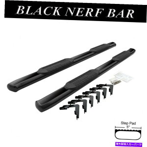 "Nerf Bar 5 ""2019-2022�V�{���[�V���o���[�h1500�N���[�L���u�̑ȉ~�`�̘p�Ȃ����i�[�t�o�[�T�C�h�X�e�b�v 5"" Oval Curved Nerf Bars Side Steps For 2019-2022 Chevy Silverado 1500 Crew Cab�y���s�A���i�z"