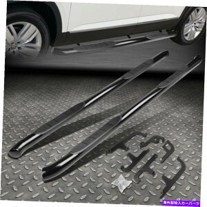 Nerf Bar 18-20 VW Atlas Black Steel 3 ���E���h�`���[�u�T�C�h�X�e�b�vNERF�o�[�����j���O�{�[�h FOR 18-20 VW ATLAS BLACK STEEL 3 ROUND TUBING SIDE STEP NERF BAR RUNNING BOARD�y���s�A���i�z