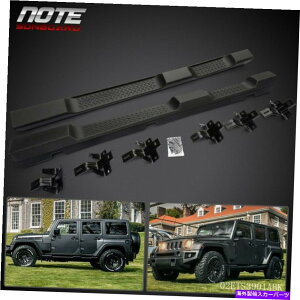 Nerf Bar W[vO[JK 4hA2007-2018ɃtBbgTChXebvjO{[hnerfo[ SIDE STEP RUNNING BOARDS NERF BAR FIT FOR JEEP WRANGLER JK 4-DOOR 2007-2018