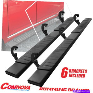 Nerf Bar 6 NERF�o�[�����j���O�{�[�h�T�C�h�X�e�b�v�t�B�b�g07-18�V�{���[�V���o���[�h�N���[�L���u�u���N 6 Nerf Bar Running Board Side Step Fit 07-18 Chevrolet Silverado Crew Cab BLK�y���s�A���i�z