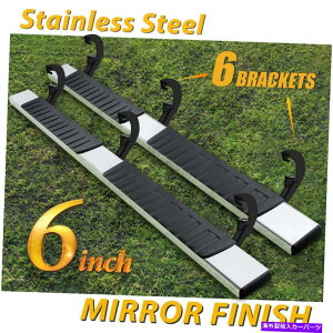 Nerf Bar 19-22Vo[h/VG_uLu6 "jO{[hnerfo[TChXebvH S/s For 19-22 SILVERADO/SIERRA Double Cab 6" Running Board Nerf Bar Side Step H S/S