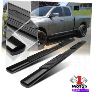 Nerf Bar �u���b�N5 �ȉ~�`�̃T�C�h�X�e�b�v�l���t�o�[09-20 RAM 1500/2500/3500 EXT QUAD CAB 4DR Black 5 Oval Side Step Nerf Bar for 09-20 Ram 1500/2500/3500 Ext Quad Cab 4Dr�y���s�A���i�z