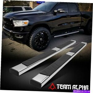 Nerf Bar tBbg2019-2022 RAM 1500 [Ext Cab] ChromeXeX4.75 "tbg{[hTChlto[ Fits 2019-2022 Ram 1500 [EXT CAB] Chrome Stainless 4.75"Flat Board Side Nerf Bar