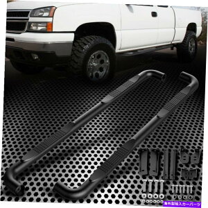 Nerf Bar tBbg99-18Vo[hVGGNXebhLu3 "ubNEhTChXebvi[to[XeB[ Fit 99-18 Silverado Sierra Extended Cab 3" Black Round Side Step Nerf Bars Steel