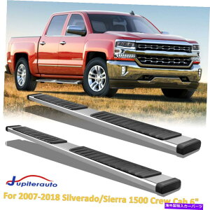 Nerf Bar 6 NERF�o�[�T�C�h�X�e�b�v2007-2018 SILVERADO/SIERRA1500 CREW CAB�̃����j���O�{�[�h 6 NERF BAR SIDE STEP RUNNING BOARD For 2007-2018 Silverado/Sierra1500 Crew Cab�y���s�A���i�z