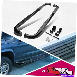 Nerf Bar 00-04 Dodge Dakota Quad/Ext Cab�R�[�e�B���O�{���g�I��3 �T�C�h�X�e�b�vNERF�o�[���[�� FOR 00-04 DODGE DAKOTA QUAD/EXT CAB COATED BOLT-ON 3 SIDE STEP NERF BAR RAIL�y���s�A���i�z