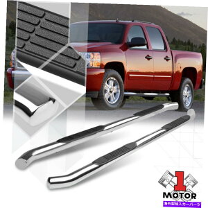 Nerf Bar Chrome 3 "TChXebvNERFo[jO{[h07-19 SILVERADO/SIERRA CREW CAB Chrome 3" Side Step Nerf Bar Running Board for 07-19 Silverado/Sierra Crew Cab