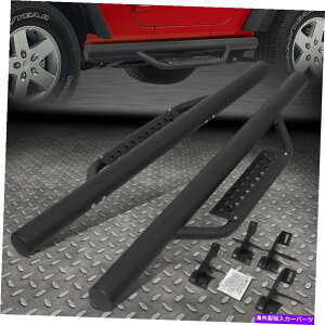 Nerf Bar 07-18pW[vO[/JK 2DR 3 "Eh`[uhbvTChXebvo[jO{[h FOR 07-18 JEEP WRANGLER/JK 2DR 3" ROUND TUBING DROP SIDE STEP BAR RUNNING BOARDS