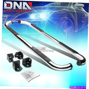 Nerf Bar 04-12�p�R�����h/�L���j�I��ext Cab 4DR Chrome�X�e�����X3 �T�C�h�X�e�b�vNERF�o�[�L�b�g FOR 04-12 COLORADO/CANYON EXT CAB 4DR CHROME STAINLESS 3 SIDE STEP NERF BAR KIT�y���s�A���i�z