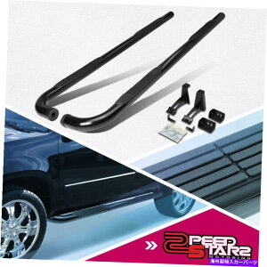 Nerf Bar 00-14�̃V�{���[�^�z/GMC���[�R��SUV�R�[�e�B���O�{���g�I��3 �T�C�h�X�e�b�v�i�[�t�o�[���[���Z�b�g FOR 00-14 CHEVY TAHOE/GMC YUKON SUV COATED BOLT-ON 3SIDE STEP NERF BAR RAIL SET