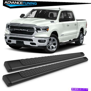 Nerf Bar �t�B�b�g19-22 RAM 1500�N�A�b�h�L���uOE�X�^�C��78�C���`�u���b�N�T�C�h���[�������j���O�{�[�h Fits 19-22 Ram 1500 Quad Cab OE Style 78inch Black Side Rails Running Boards�y���s�A���i�z